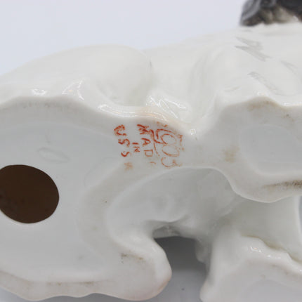 Vintage Lomonosov Cocker Spaniel Porcelain Figurine