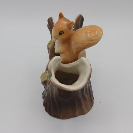 Hornsea Pottery Fauna Royal No. 14 Squirrel Double‑Branch Vase