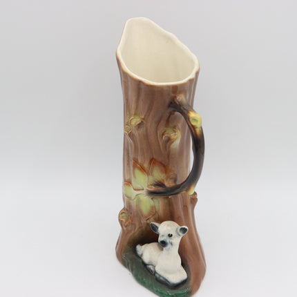 Hornsea Pottery No. 584 Lamb Tree‑Trunk Jug