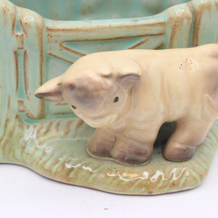 Early Hornsea Pottery Calf Planter (1950s, 14.5cm