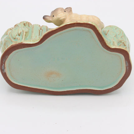 Early Hornsea Pottery Calf Planter (1950s, 14.5cm
