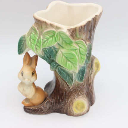 Hornsea Pottery Fauna Collection – Rabbit Vase, Squirrel Vase & Fawn Twin Posy Vase