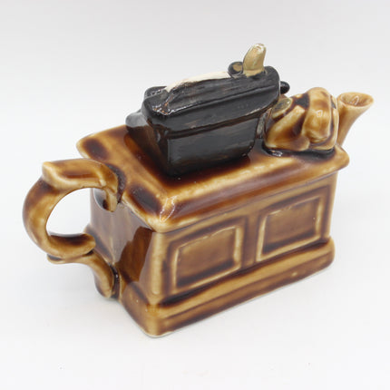 Writing Desk & Typewriter Novelty One-Cup Teapot – 14cm