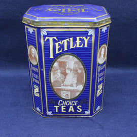 Vintage Tetley Tea Collectors Tea Caddy Tin 1987
