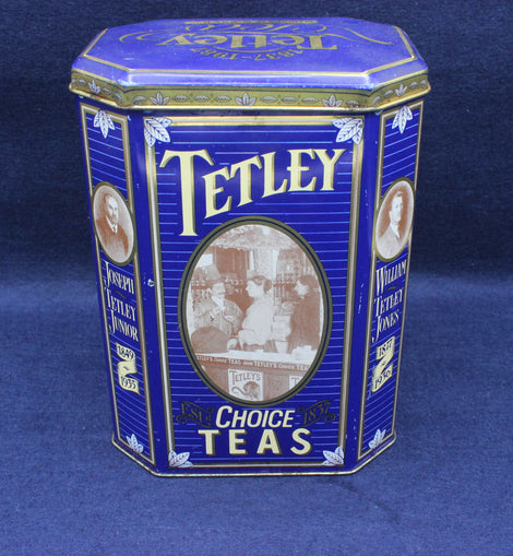 Vintage Tetley Tea Collectors Tea Caddy Tin 1987