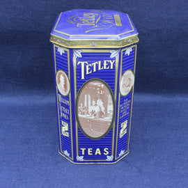 Vintage Tetley Tea Collectors Tea Caddy Tin 1987