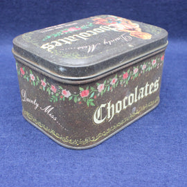 Antique Rare Dainty Miss Chocolate Tin