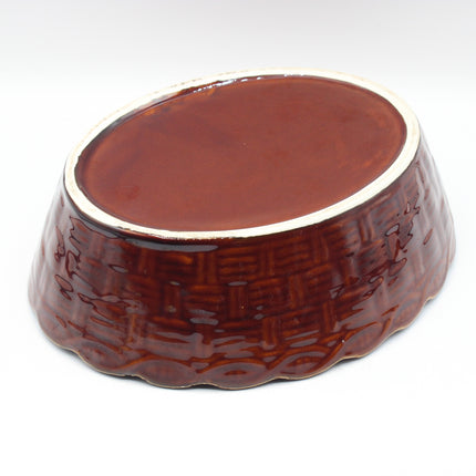 Vintage 1960s Brown Hen on Nest Egg Holder – 23cm