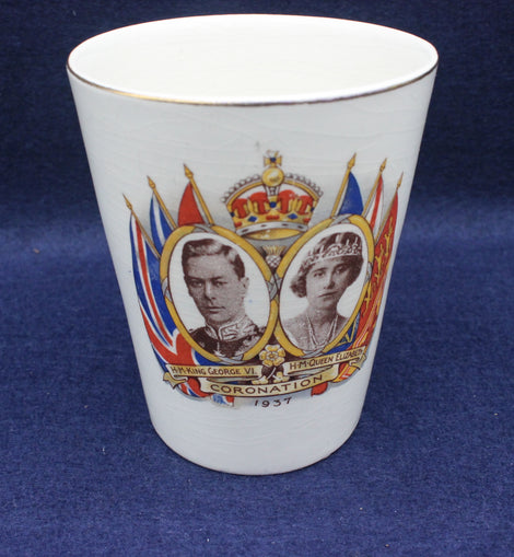King George Queen Elizabeth Collectable Coronation Cup 1937