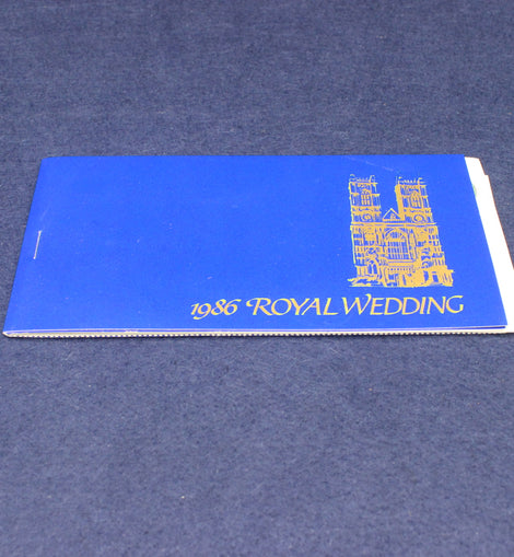 1986 Royal Wedding Stamp Booklet Prince Andrew Sarah Ferguson