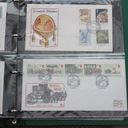 80 British First Day Covers – Early–Mid 1980s in New Thames Album