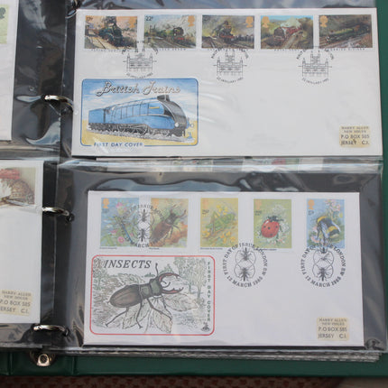 80 British First Day Covers – Early–Mid 1980s in New Thames Album