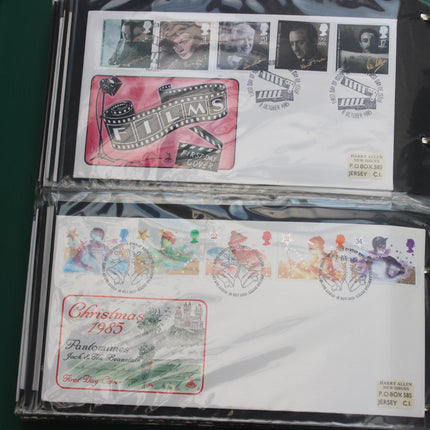 80 British First Day Covers – Early–Mid 1980s in New Thames Album