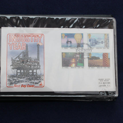 19 Great Britain & Isle of Man First Day Covers in Blue Album