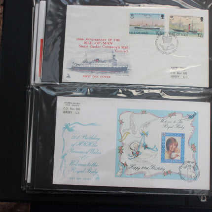 84 Isle of Man First Day Covers 1973–1985 in Black Thames Album