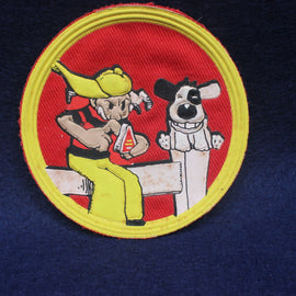 Vintage Sew on Badge Cheese Triangles