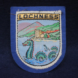 Vintage Sew on Badge Lochness Scotland badge