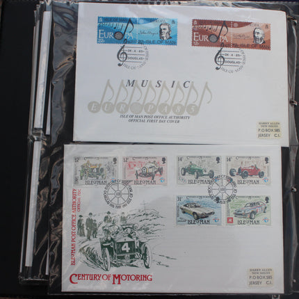 84 Isle of Man First Day Covers 1973–1985 in Black Thames Album