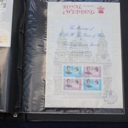 84 Isle of Man First Day Covers 1973–1985 in Black Thames Album