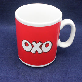 Vintage Red and White OXO Collectable Mug