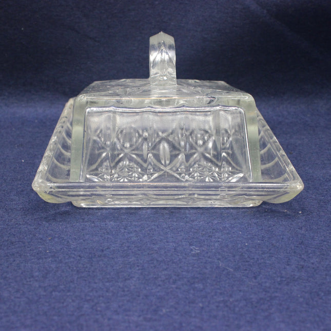 Vintage Glass Butter Dish