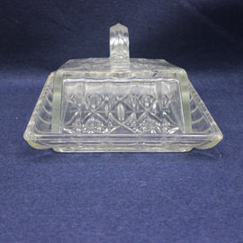 Vintage Glass Butter Dish