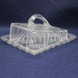 Vintage Glass Butter Dish
