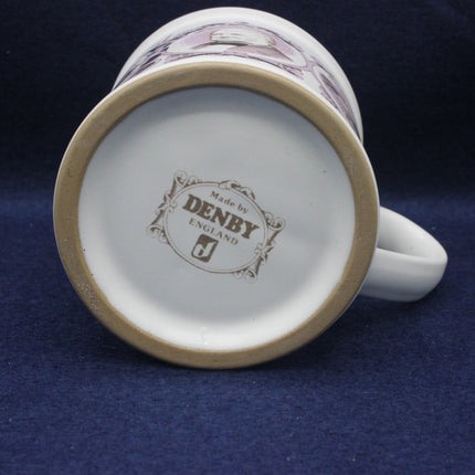 Denby England mug on a dark blue background