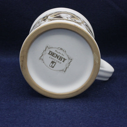 Denby England mug on a dark blue background