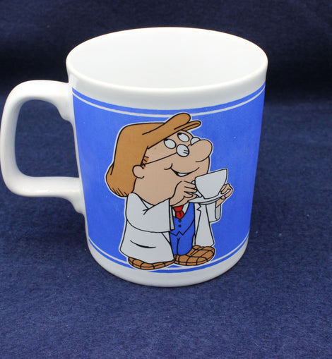 Vintage Blue Tetley Tea Folk Collectors Mug