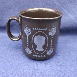Marriage celebration mug on dark blue background