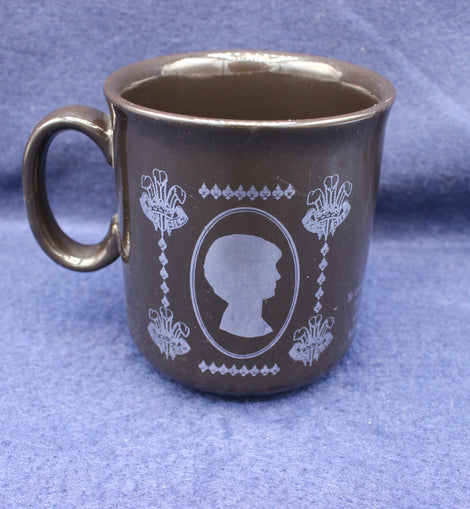 Marriage celebration mug on dark blue background