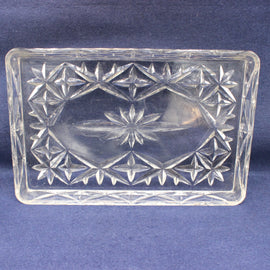 Vintage Cut Glass Tray