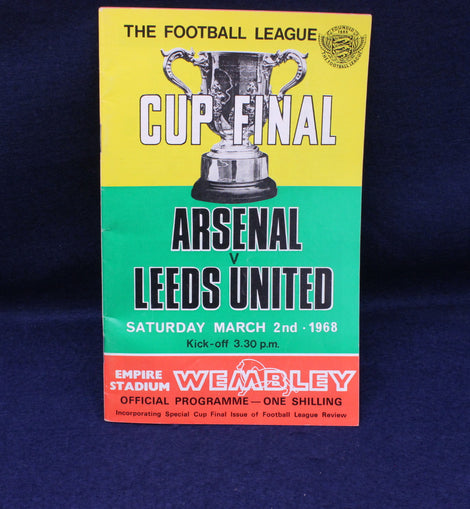 Football League Cup Final Arsenal v Leeds United -1968