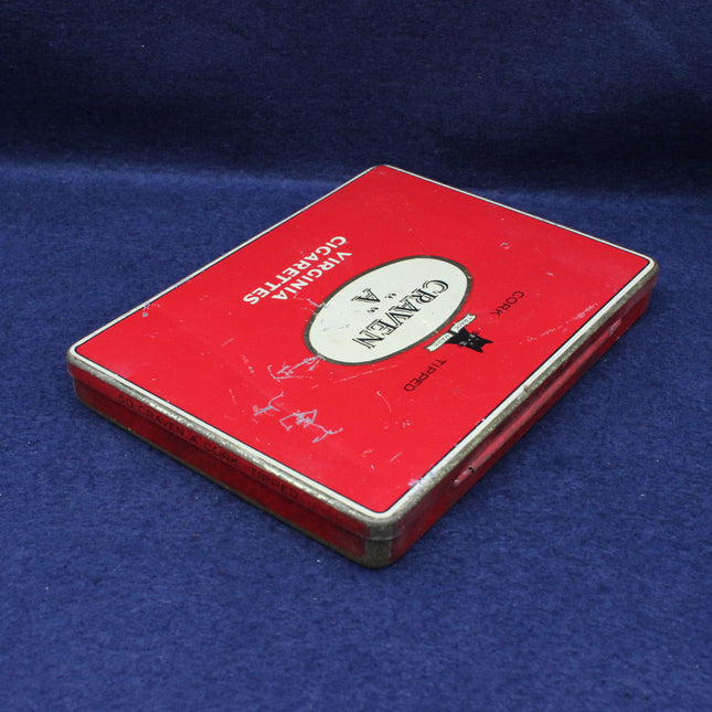 Red Caren Virginia cigarettes pack on a blue background