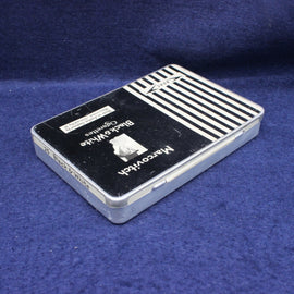 Vintage cigarette with brand name on a blue background