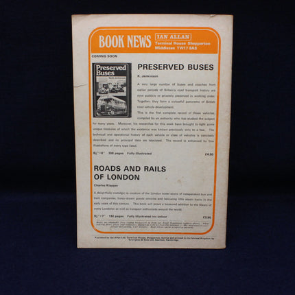 Book cover of 'Preserved Buses' by Ian Allan on a dark background