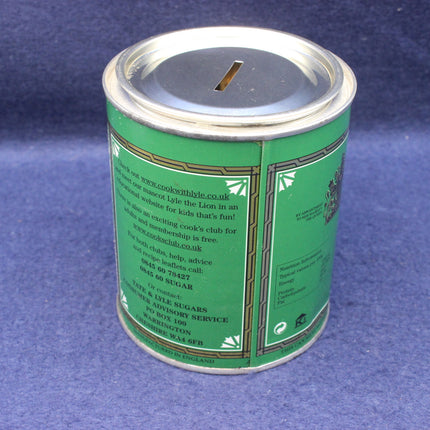 Cook with Lyle  the lion instructions on rear of tin