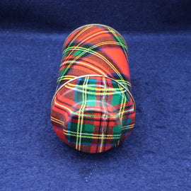 Lid of Tartan patterned tin