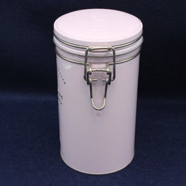 Front view of Cartwright & Butler biscuits tin showing elegant branding and classic design.