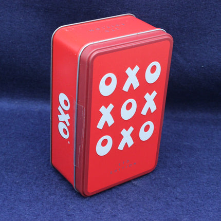 Close‑up of Oxo Cubes tin lid highlighting limited edition branding and vibrant colour.