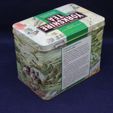 History of Yorkshire narrative on a tea caddy tin
