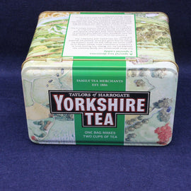Taylors of Harrogate Yorkshire Tea Branding on a tin lid