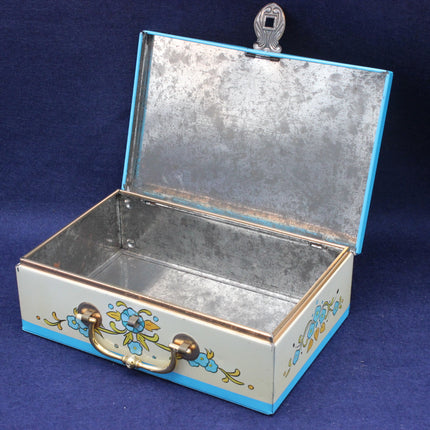 Vintage Mid Century Children's Carry Case Sweet Tin