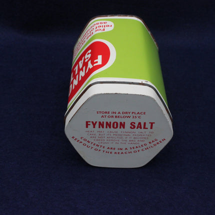 Fynnon Salt container on a dark blue background