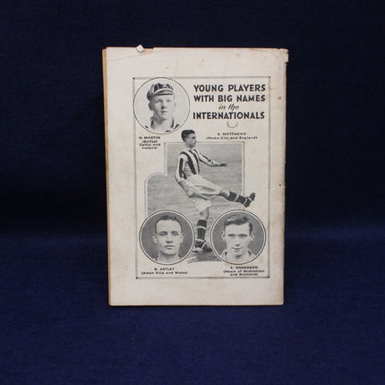 Booklet with portraits of young players with big names on the Internationals against a dark background