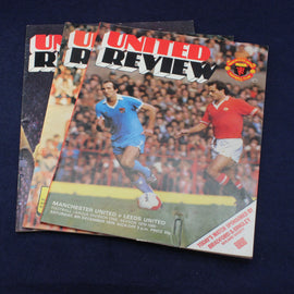 Three Manchester United Football League  Programmes 1979 - 1980