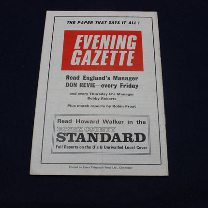 Advertisement for 'Evening Gazette' and 'Essex County Standard' on a dark background
