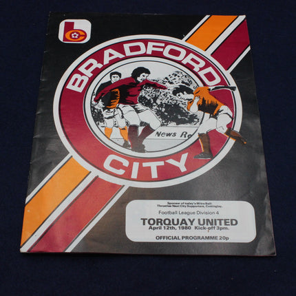 Bradford City football club programme cover with logo and text