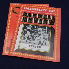 Barnsley F.C. Oakwell Review match day magazine from 1979 on a dark background